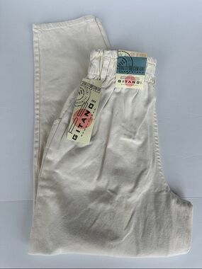 Deadstock Vintage Gitano Cream Jeans | 90s High Waisted | Normcore | Size 8